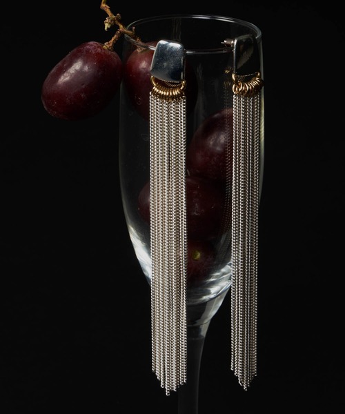 ピアス 「金属アレルギー対応」Willow Fringe Pierce/フリンジピアス 