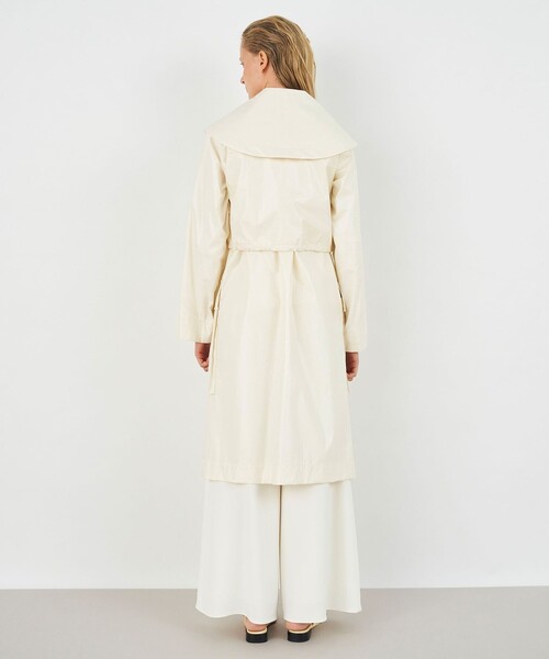 ★DES PRES★コート アウター ライトエクリュコーティング レイヤードコート レディース