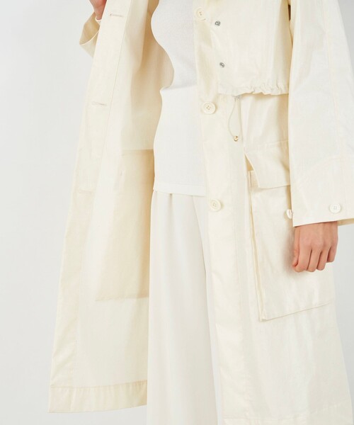 ★DES PRES★コート アウター ライトエクリュコーティング レイヤードコート レディース