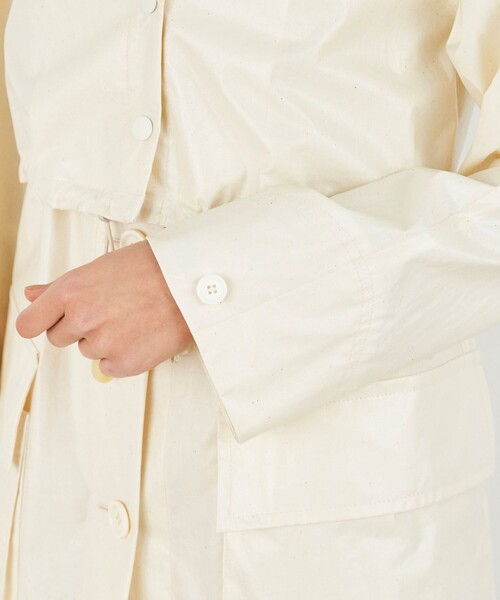 ★DES PRES★コート アウター ライトエクリュコーティング レイヤードコート レディース