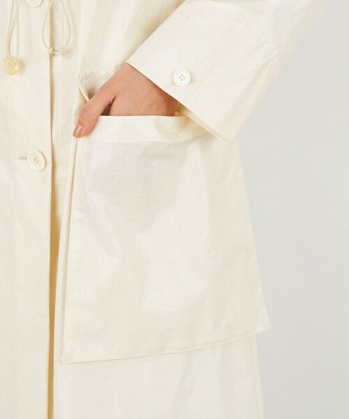 ★DES PRES★コート アウター ライトエクリュコーティング レイヤードコート レディース