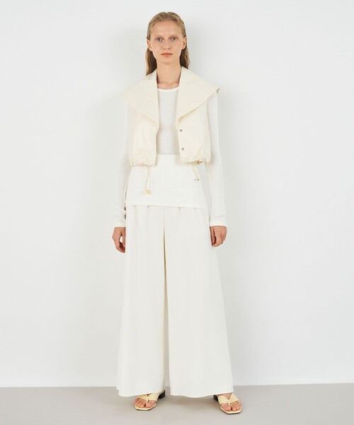 ★DES PRES★コート アウター ライトエクリュコーティング レイヤードコート レディース