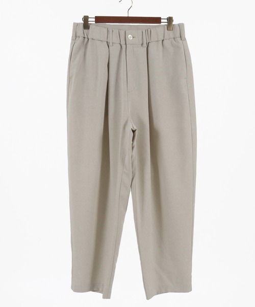 CAMBIO グレー ニットパンツ Lサイズ 日本製 おしりスルッとニットパンツ（紳士）(L ライトグレー