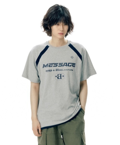 tシャツ A'GEM/9 × .kom 「AMESWORLDWIDE/アメスワールドワイド」SILVER AMES CROP TEE /シルバーアメス A'GEM/9 × .kom 『AMESWORLDWIDE/アメスワールドワイド』SILVER