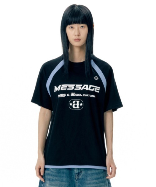 ★AMES-WORLDWIDE★LOGO TYPO RAGLAN SWEATSHIRT PINK★正規品 AMES-WORLDWIDE