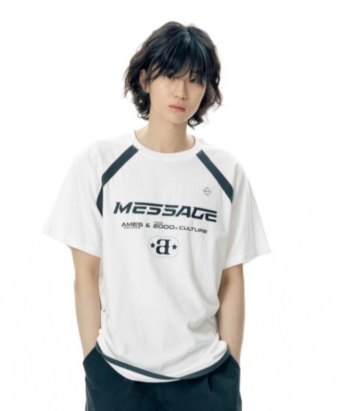 AMES WORLDWIDE★2 SIZE 即発送!★感謝商品を追加でお送りします AMESーWORLDWIDE tシャツ A'GEM/9 × .kom 「AMES WORLDWIDE
