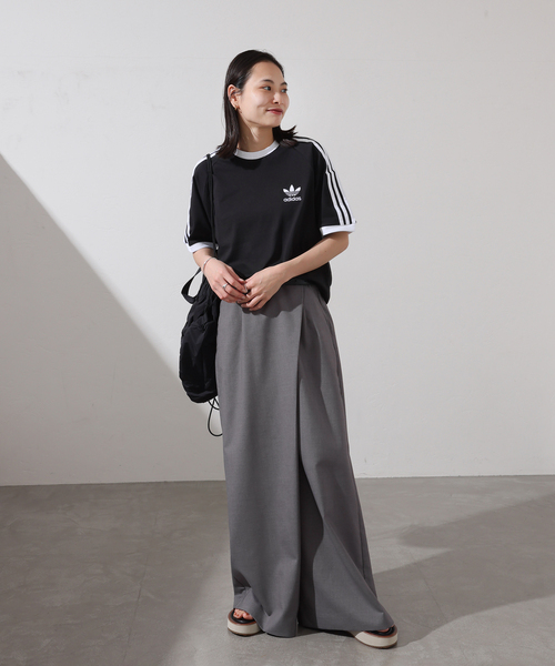 アディダス オリジナルス adidas オリジナルス 3-Stripes Tee レディース シャツ トップス Medium Grey Heather 楽天市場】アディダス レディース Tシャツ 3ストライプ グレー