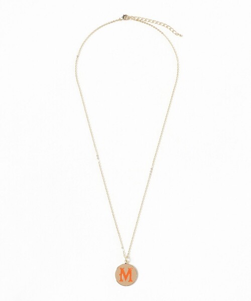 Ray BEAMS ネックレス イニシャル エポ コイン レディース