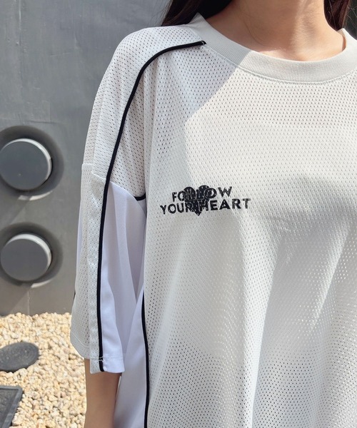 ENVYM tシャツ メッシュユニフォームビックT レディース