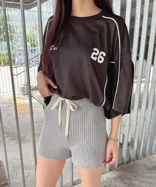 ENVYM tシャツ メッシュユニフォームビックT レディース