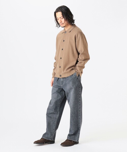 B：MING by BEAMS カーディガン 14ゲージ ハーフミラノリブ