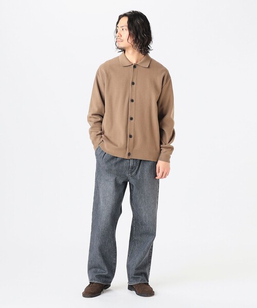 B：MING by BEAMS カーディガン 14ゲージ ハーフミラノリブ