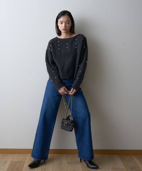 rady ヒールビジューニット SU0046 ビジューニットトップス(山) | ファッション通販＆メディア