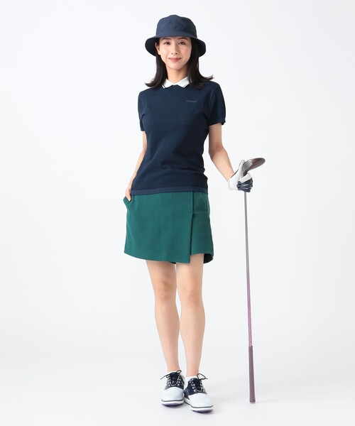 <Beams Golf>PURPLE LABEL / ニット ポロシャツ M BEAMS GOLF (BEAMS GOLF) <MEN> PURPLE LABEL / Linen blend