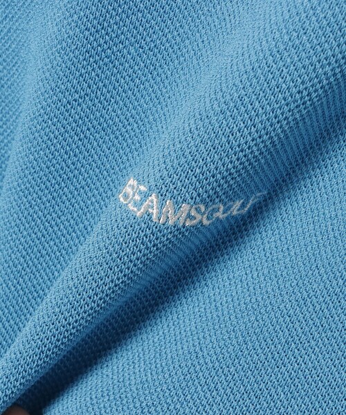 ポロシャツ ポロ PURPLE LABEL / 麻混 白襟 ニット レディース BEAMS GOLF ポロシャツ ポロ PURPLE LABEL / 麻混 白襟 ニット