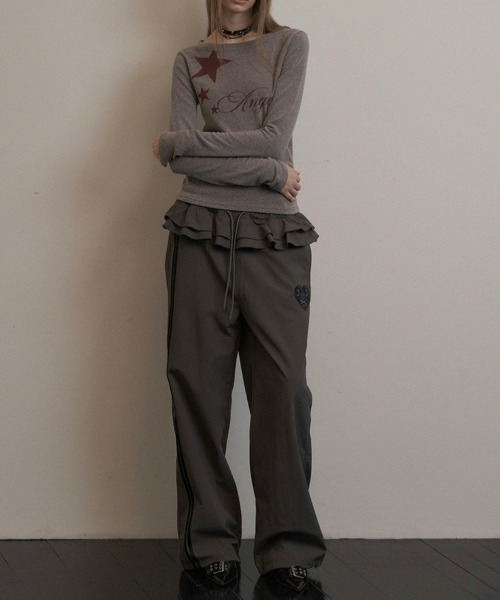 tシャツ 「SETUP‐EXE」33 ANGEL TOP / 「セットアップエグゼ」33 エンジェル半袖Tシャツ レディース SETUP‐EXE】33 ANGEL TOP / 【セットアップエグゼ】33