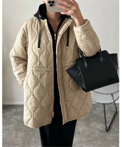 tarsier様 Emma Taylor キルティングコート　ブラック36 Emma Taylor（エマテイラー） コート 36 ブラック レディース