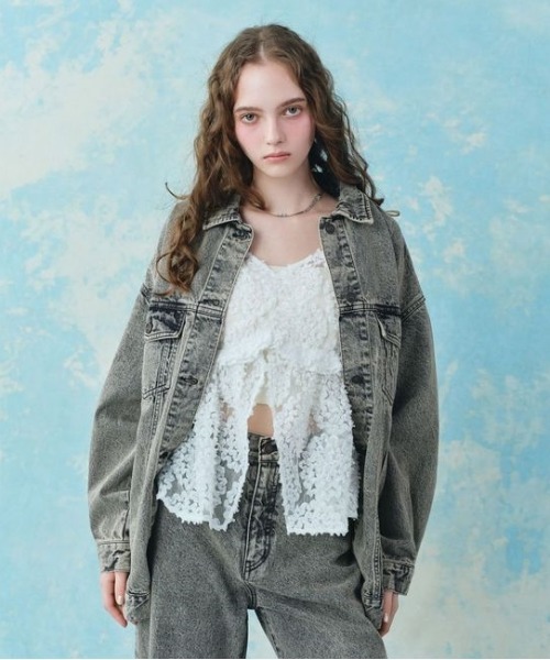 ジャケット・アウター Heather Denim Middle Jacket Heather デニムジャケット gジャン Denim Middle Jacket 320016