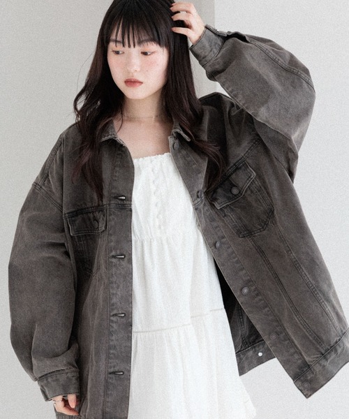 ジャケット・アウター Heather Denim Middle Jacket Heather デニムジャケット gジャン Denim Middle Jacket 320016