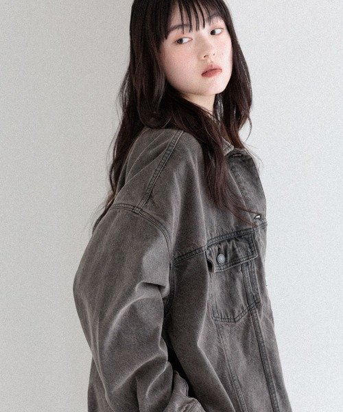 ジャケット・アウター Heather Denim Middle Jacket Denim Middle Jacket 320016（デニムジャケット）｜Heather