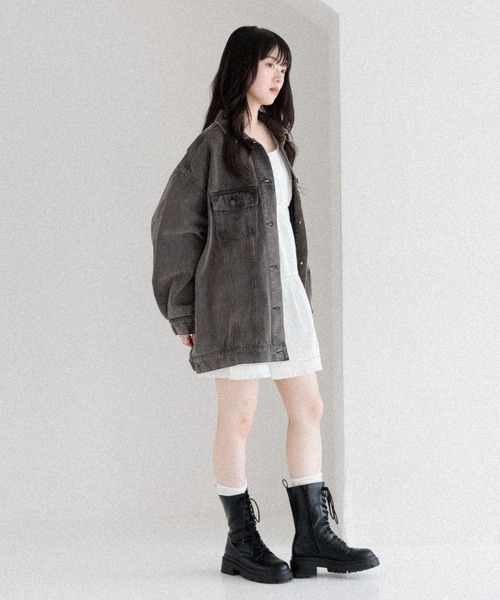 ジャケット・アウター Heather Denim Middle Jacket Heather デニムジャケット gジャン Denim Middle Jacket 320016