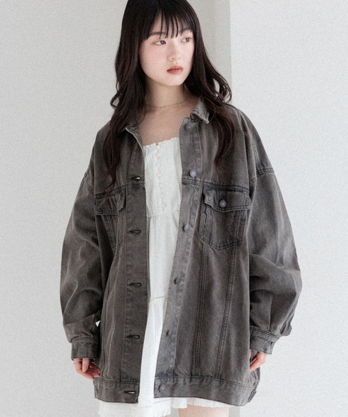 ジャケット・アウター Heather Denim Middle Jacket 予約】Denim Middle Jacket | [公式]ヘザー（Heather）通販