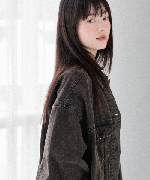 ジャケット・アウター Heather Denim Middle Jacket 予約】Denim Middle Jacket | [公式]ヘザー（Heather）通販