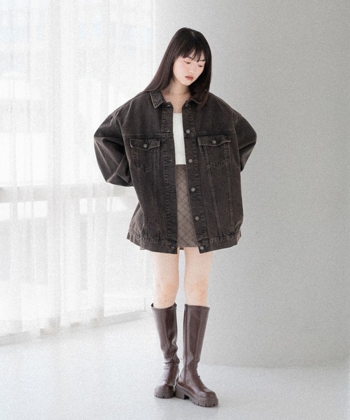 ジャケット・アウター Heather Denim Middle Jacket Heather デニムジャケット gジャン Denim Middle Jacket 320016