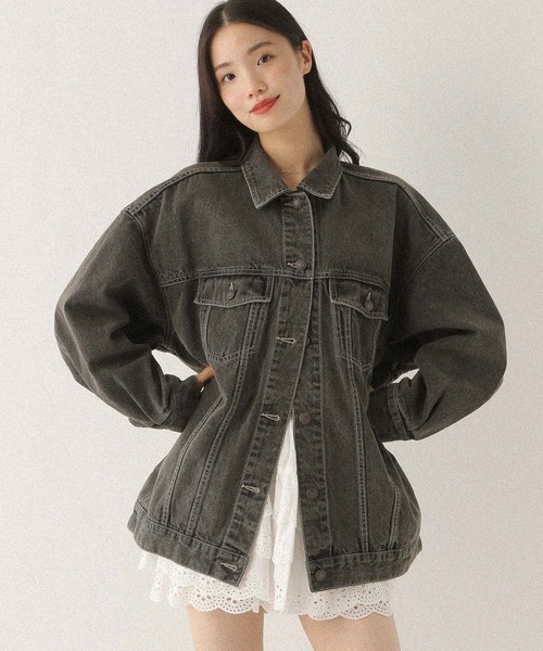 ジャケット・アウター Heather Denim Middle Jacket Denim Middle Jacket 320016（デニムジャケット）｜Heather