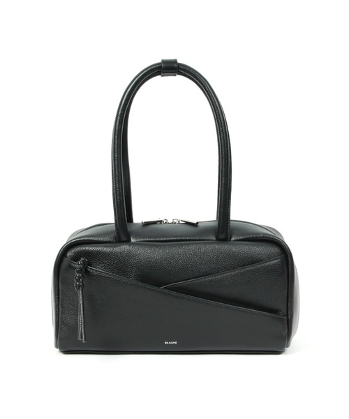 ば*び様 BEAURE ヴュレ♡再入荷！カウレザー スラントポケット ボストン Beau're ボストンバッグ BEAURE ヴュレ カウレザー スラント