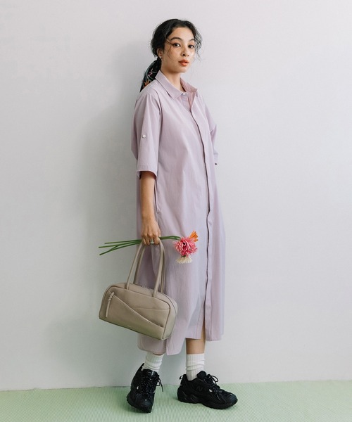 ば*び様 BEAURE ヴュレ♡再入荷！カウレザー スラントポケット ボストン Beau're ボストンバッグ BEAURE ヴュレ カウレザー スラント