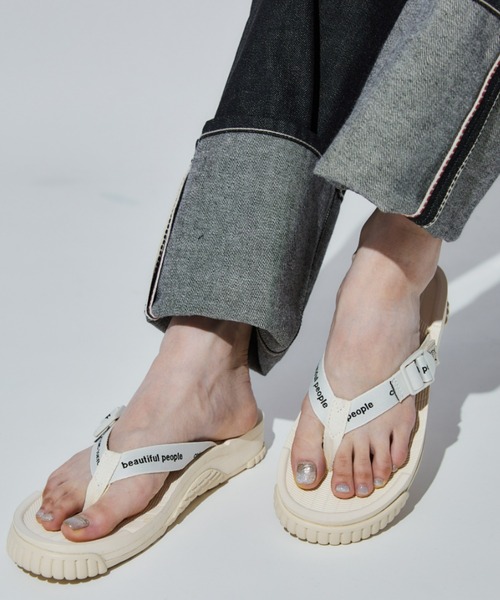 新品 未使用 beautiful people x shaka コラボサンダル beautiful people 「beautiful people」 フラットサンダル