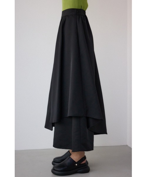 PLUS（AZUL BY MOUSSY） スカート 「PLUS」タックドレープワイド