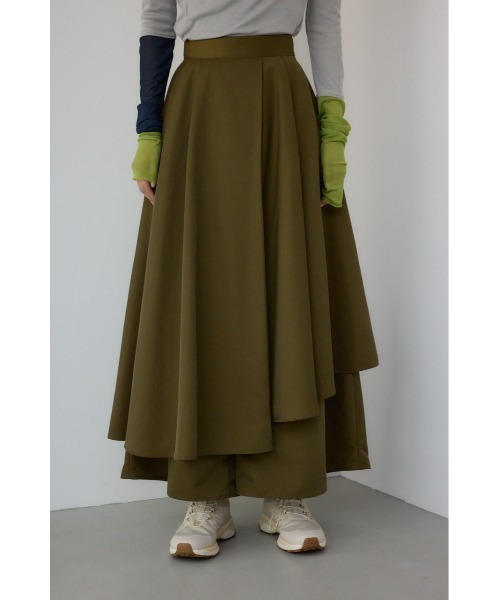 PLUS（AZUL BY MOUSSY） スカート 「PLUS」タックドレープワイドパンツ