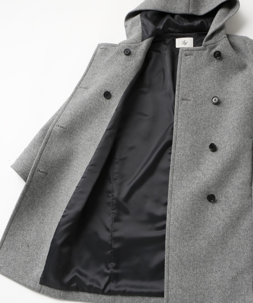 「FRAMeWORK」 ピーコート 36 グレー レディース_画像2