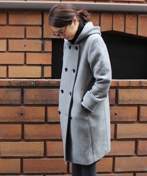 「FRAMeWORK」 ピーコート 36 グレー レディース_画像3