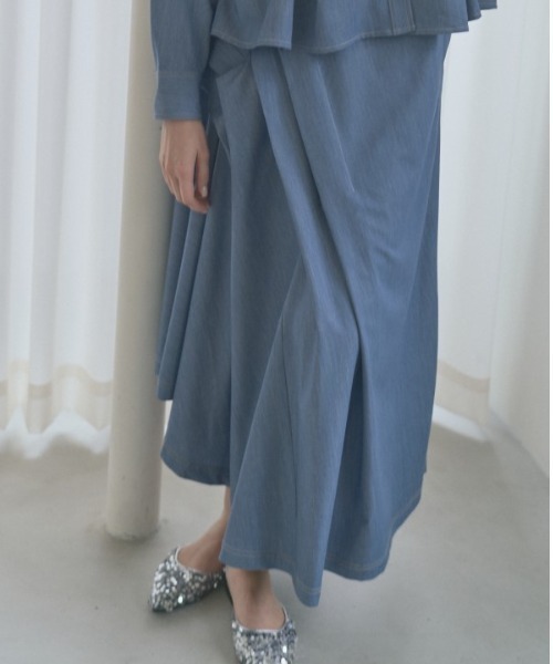 Muel Chic（ミュエルシック） ロング スカート Kelsey soft denim
