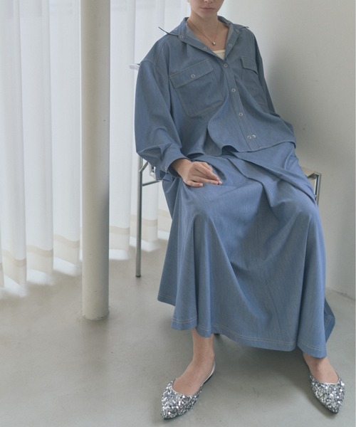 Muel Chic（ミュエルシック） ロング スカート Kelsey soft denim