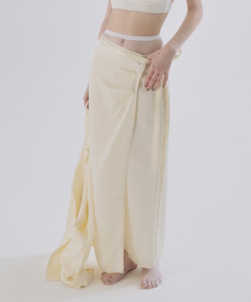 CREDONA（クレドナ） ロング スカート ACETATE STITCH SKIRT