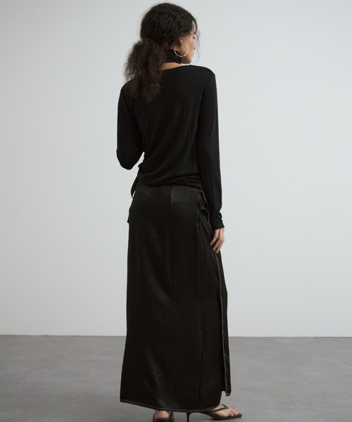 CREDONA（クレドナ） ロング スカート ACETATE STITCH SKIRT