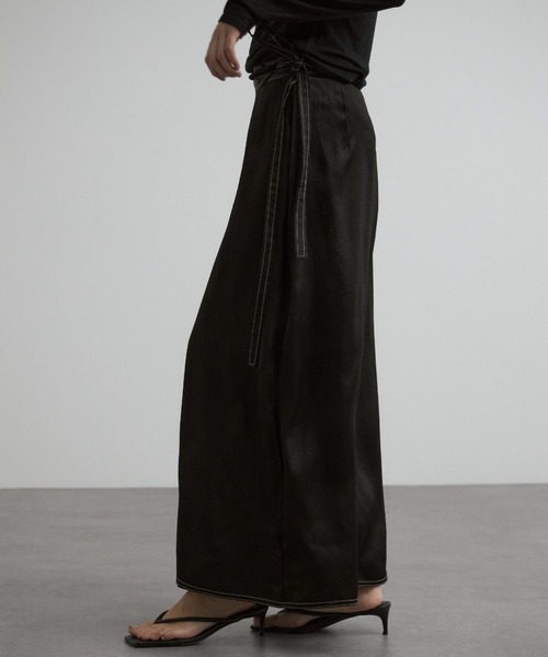 CREDONA（クレドナ） ロング スカート ACETATE STITCH SKIRT