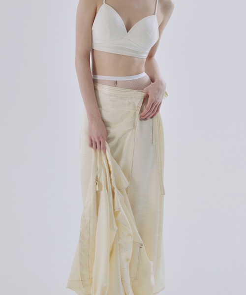 CREDONA（クレドナ） ロング スカート ACETATE STITCH SKIRT