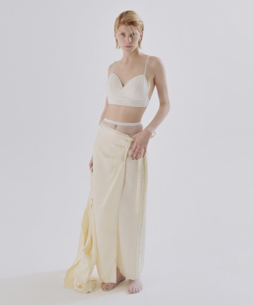 CREDONA（クレドナ） ロング スカート ACETATE STITCH SKIRT