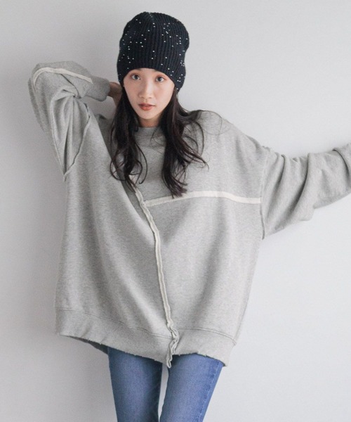 [LOWRYS FARM] тренировочный cut and sewn 1 серый женский 