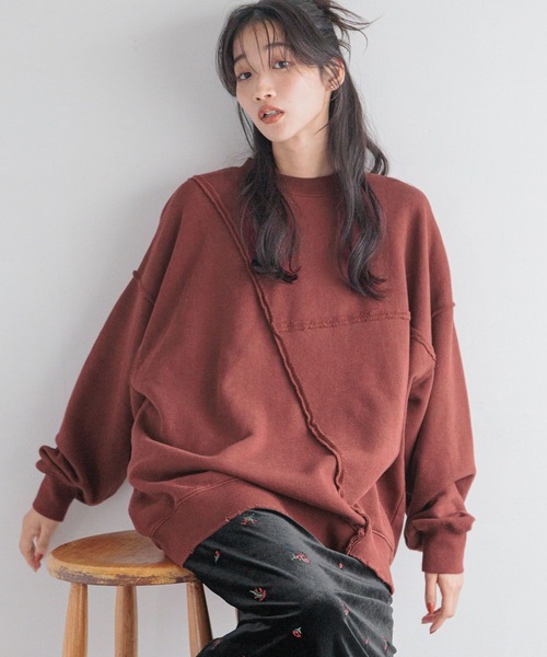 [LOWRYS FARM] тренировочный cut and sewn 1 серый женский 