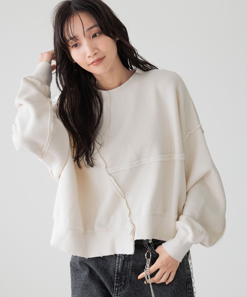 [LOWRYS FARM] тренировочный cut and sewn 1 серый женский 