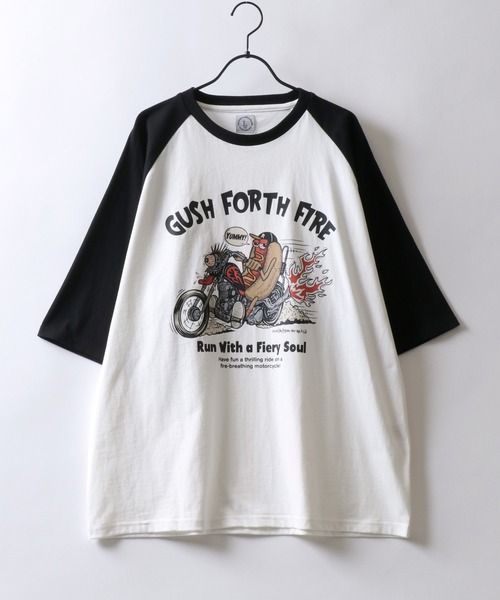 SITRY tシャツ Raglan Sleeve ＆ Ringer Print T-shirt/接触冷感