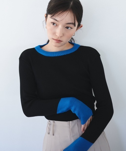 ニット セーター バイカラーニット レディース : ZOZOTOWN Yahoo