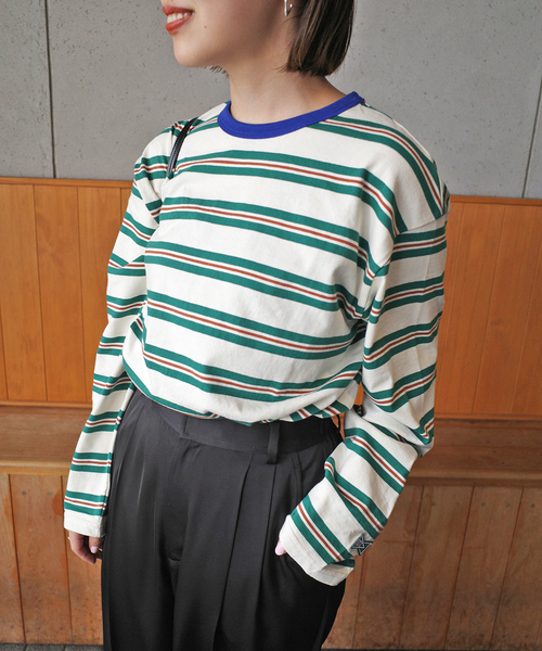 tシャツ VOTE MAKE NEW CLOTHES STRIPE T SHIRT 25SSVMNC-013CS レディース