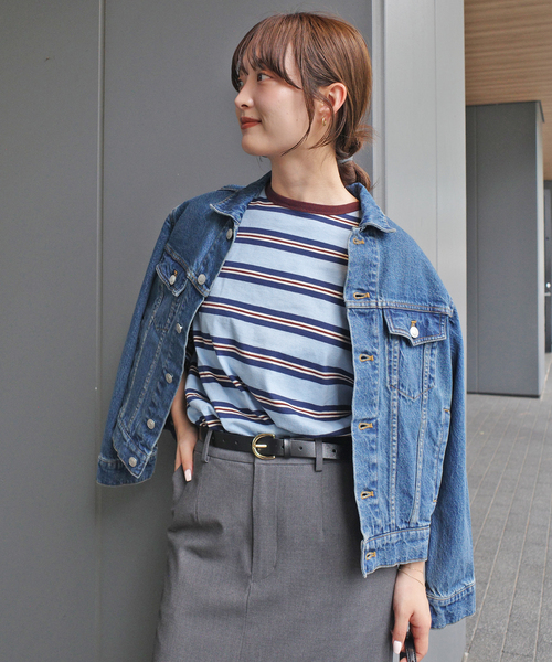tシャツ VOTE MAKE NEW CLOTHES STRIPE T SHIRT 25SSVMNC-013CS レディース VOTE MAKE NEW CLOTHES tシャツ STRIPE T SHIRT 25SSVMNC-013CS